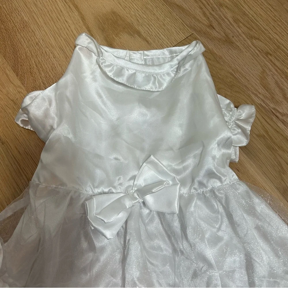 East Side Collection Dog Pet Wedding Formal White Dress Tulle Bride
